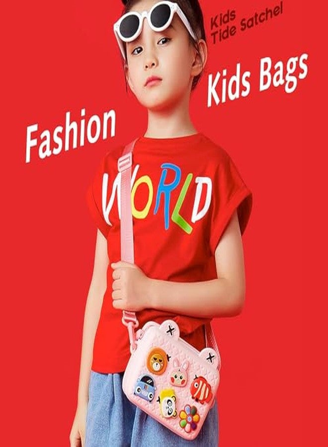 Fezeedi Pink Shoulder Bag Crossbody for Student School Bag for Children Easy to Clean Birthday Gifts. - Image 4